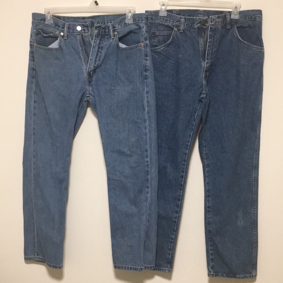 Wrangler Other - 2 Pair of Blue Jeans- 34 X 30